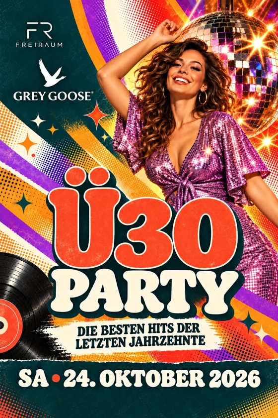 Originalflyer Ü30 Party
